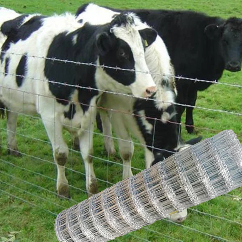 2023 China factory can customize size hot sell galvanized steel wire braided cattle horse sheep fence farm fence cattle fence