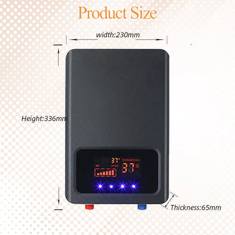 Wholesale OEM/ODM Household 220V 6.5KW 8KW 9KW Smart Bathroom Shower Tankless Water Heater Geyser Instant Electric Water Heaters