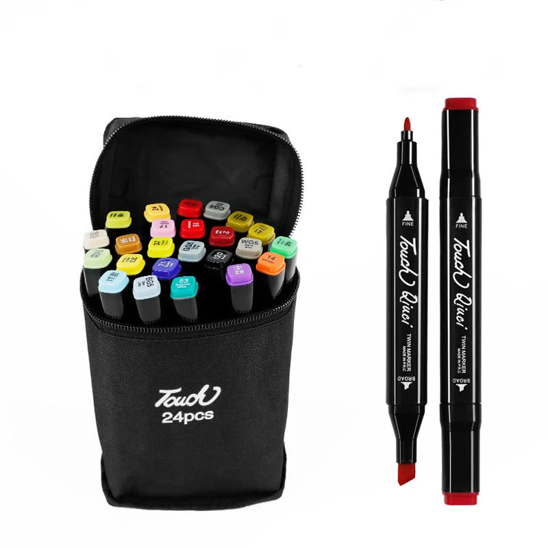 48 Colors Double Tip Sketch Markers Alcohol Based Art Markers Pen