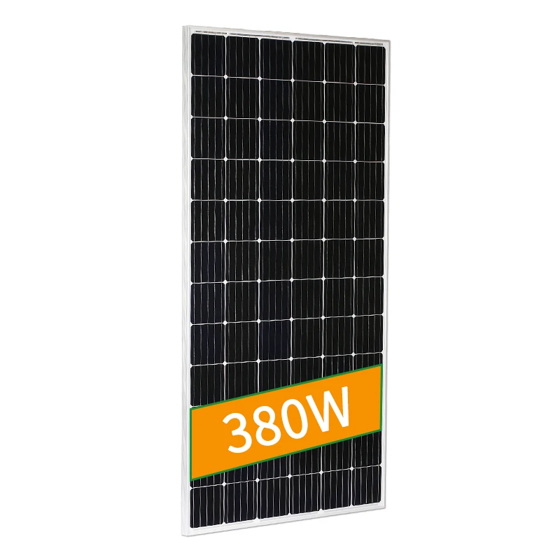 Factory Price High Quality Photovoltaic Monocrystalline 72 Cells 36V High Power 380 Watt Solarpanel 380W Solar Panels