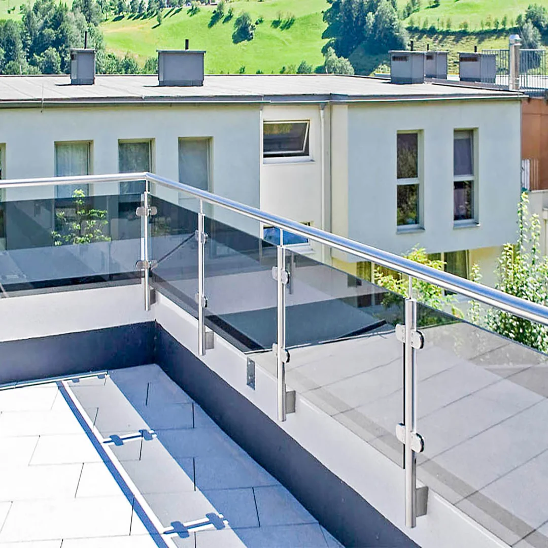 Glass Balustrade Led Light Balustrade Group Fight Aluminum Alloy Guardrail Villa Guardrail Fence