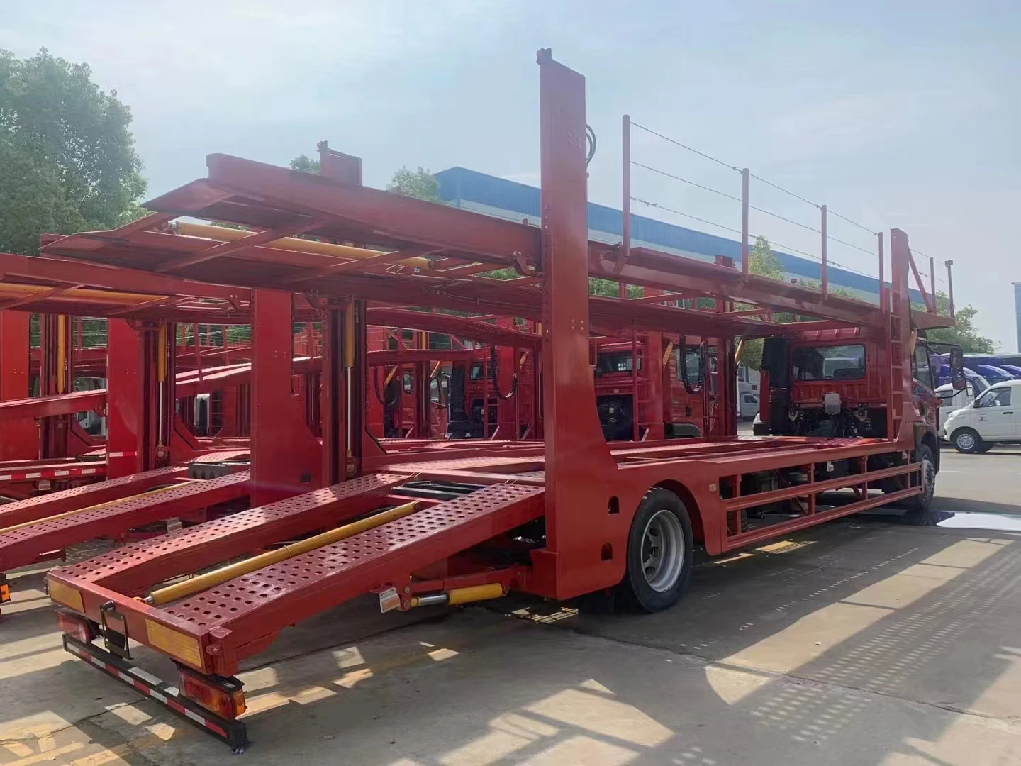 FAW brand 2 axle car carrier trailer truck