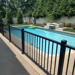 Cheap Aluminum Pool Fence Galvanized Frame Chain Link Design Rodent Proof Garden Decorative Includes Fencing Gate Accessory