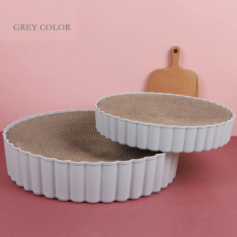 Hot Sell Round Pet Scratch Corrugated Cardboard Wheel Shape Cat Scratch Board Cat Scratching Board