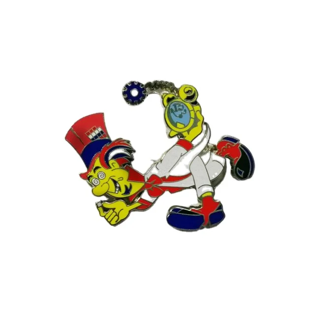 Индивидуальный высококачественный мультяшный мягкий эмалированный клатч с бабочкой, булавка-значок на лацкан