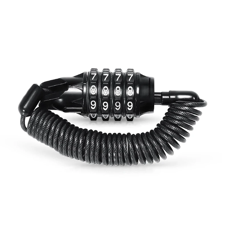 Motorcycle Helmet Lock Bicycle Helmet Password Anti-theft Artifact Mini Portable Wire Rope Lock Safety Fixed Rope Scooter Lock