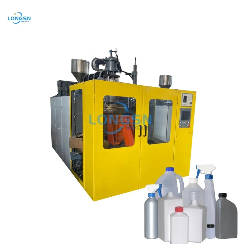 Full automatic double station jerrycan extrusion blow molding machine