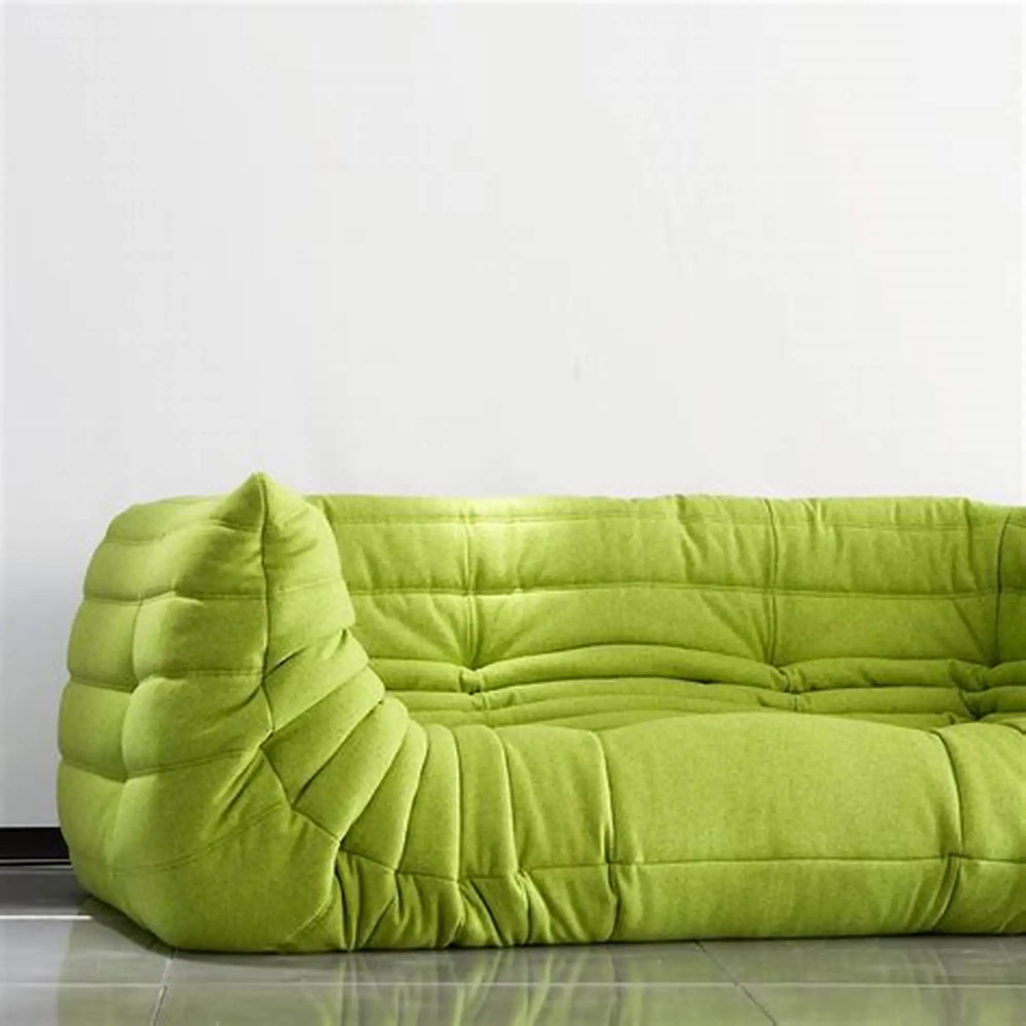 Best-selling tatami sofa Nordic style sofa Comfortable and simple living room relaxing with a slouchy floor L-shaped sofa