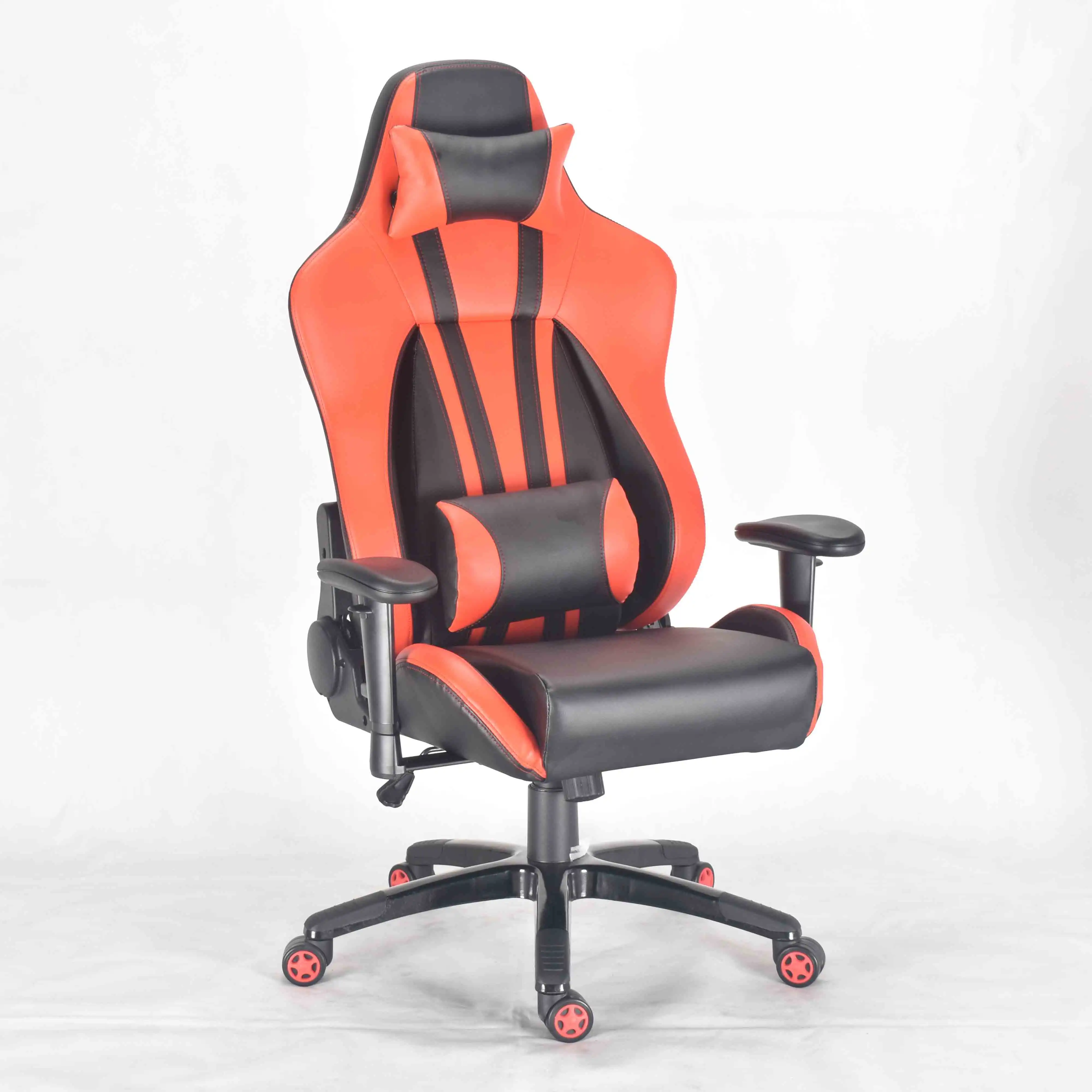 Big and Tall Gaming Chair Metal Base Memory Foam Lumbar Seat Cushion Swivel PC Computer Gaming Chair