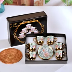 luxurious European style ceramic cups coffee & tea sets coffee cups set