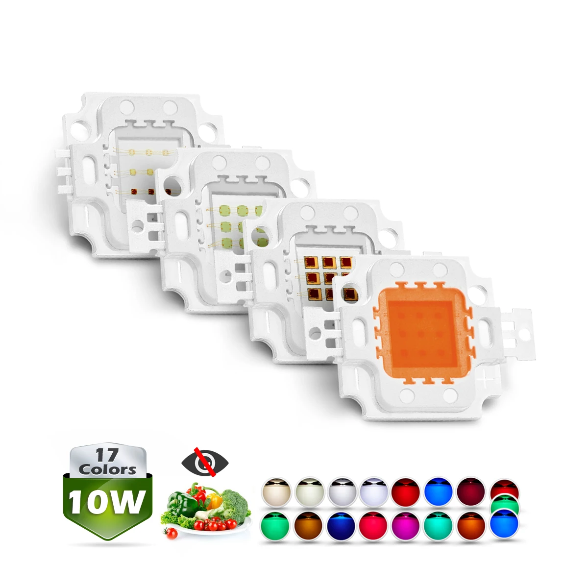 10W High Power Bulbs Led Light Chip  PCB SMD Warm White Red Green Blue Yellow RGB UV Full Spectrum  Grow Light