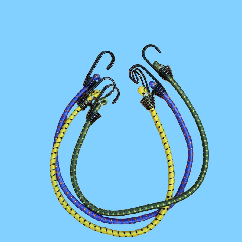 Bungee Cord with Hooks Marine Grade Shock Cord with 2 Hooks Elastic Cord Bungee Cords Strap Bungees Tie Downs Camping Cars