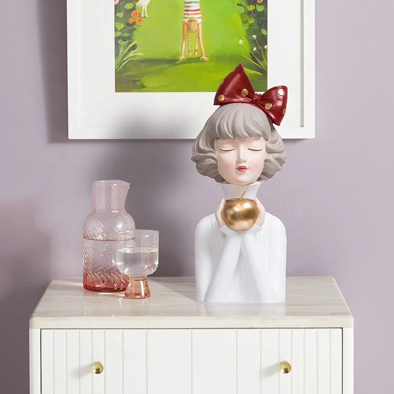 
Cocostyles custom creative Nordic lovely bubble girl resin ornaments for Luxurious sitting room wedding gift 2020 