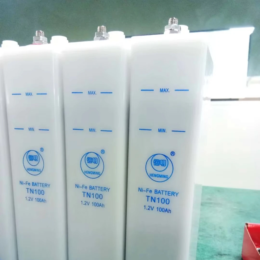 Hengming nickel iron battery nife rechargeable battery 12vTN100ah for Solar Energy Storage Systems