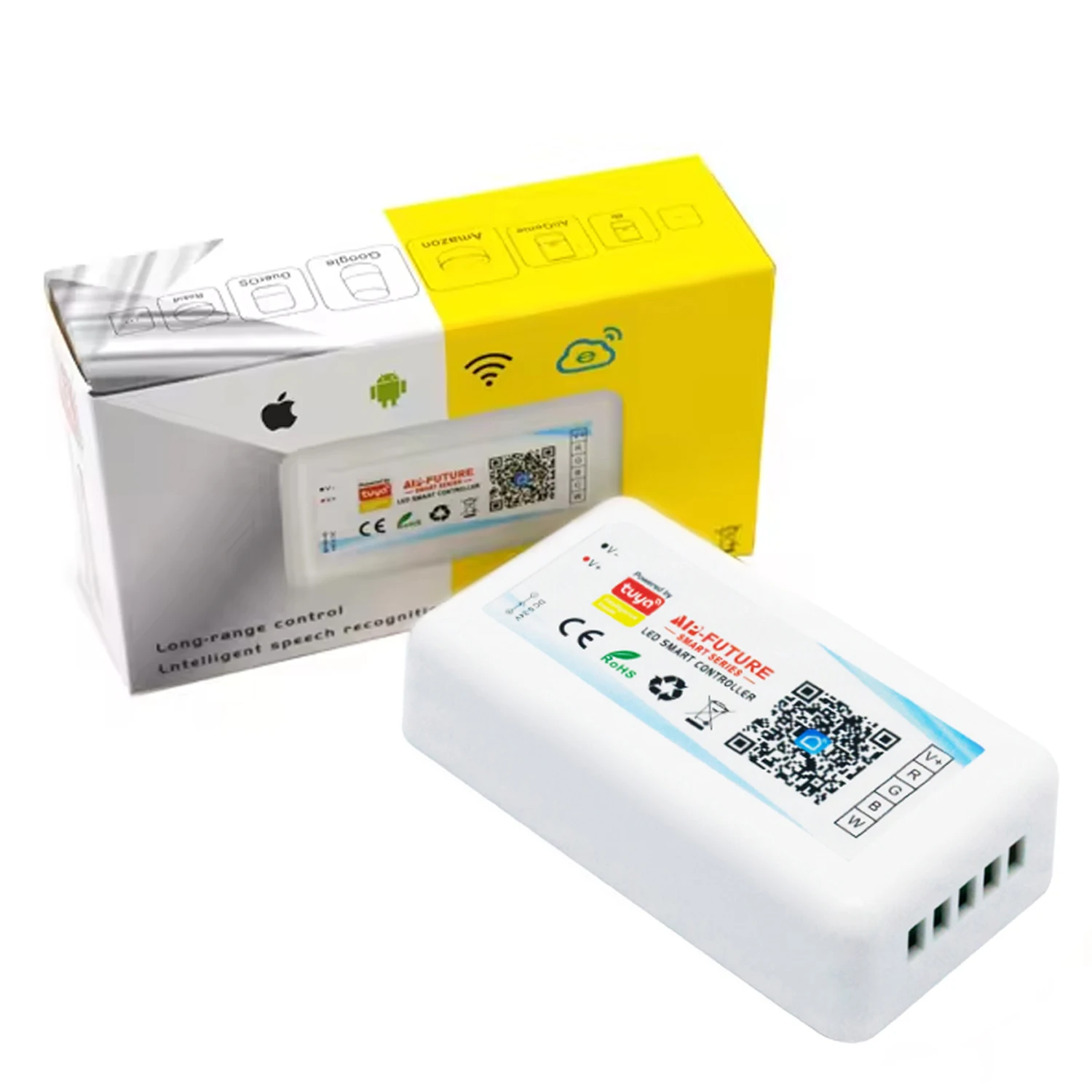 6A CH 18A RGBW LED Smart Controller DC5V 12V 24V Wifi Tuya APP Voice Control Timing Music Mode RGB CW CCT Dimmer For Led Strip