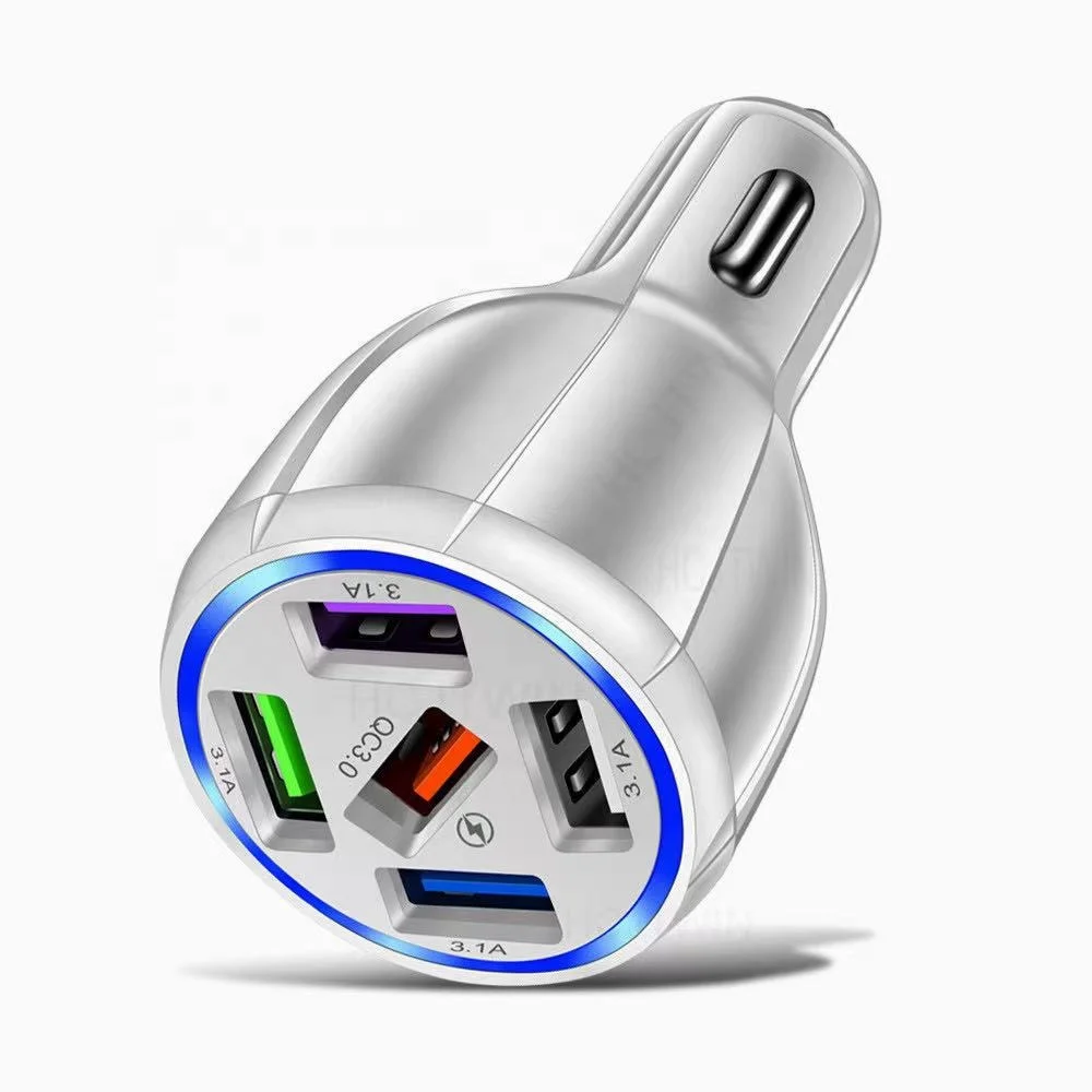 Автомобильное зарядное устройство с 5USB-портами, 15 А, 5USB-портов