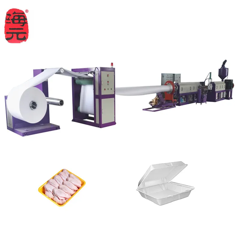 Styrofoam disposable plate making machine PS polystyrene foam sheet extrusion line