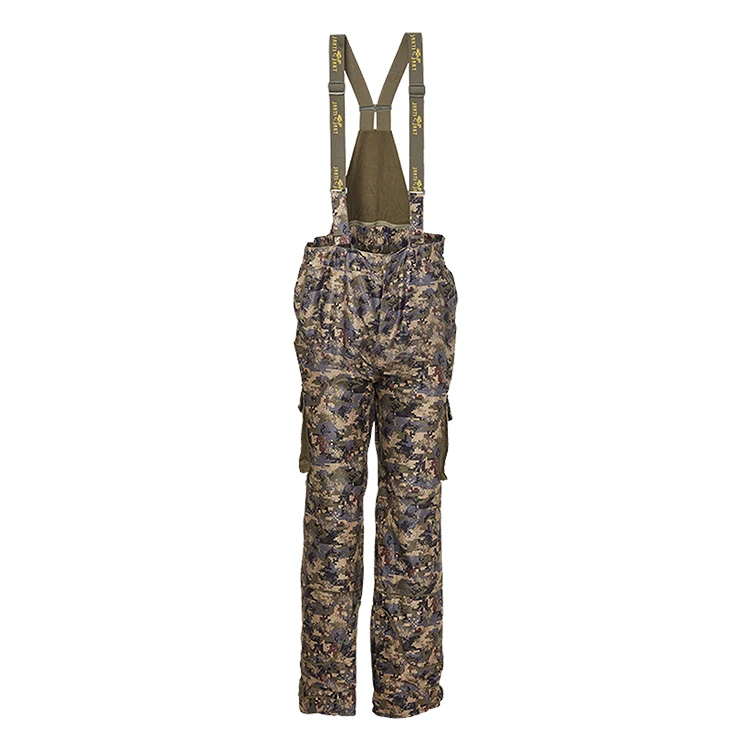Factory Direct Supply Outdoor Camouflage Waterpoof Hunting Cargo Pants With Suspenders