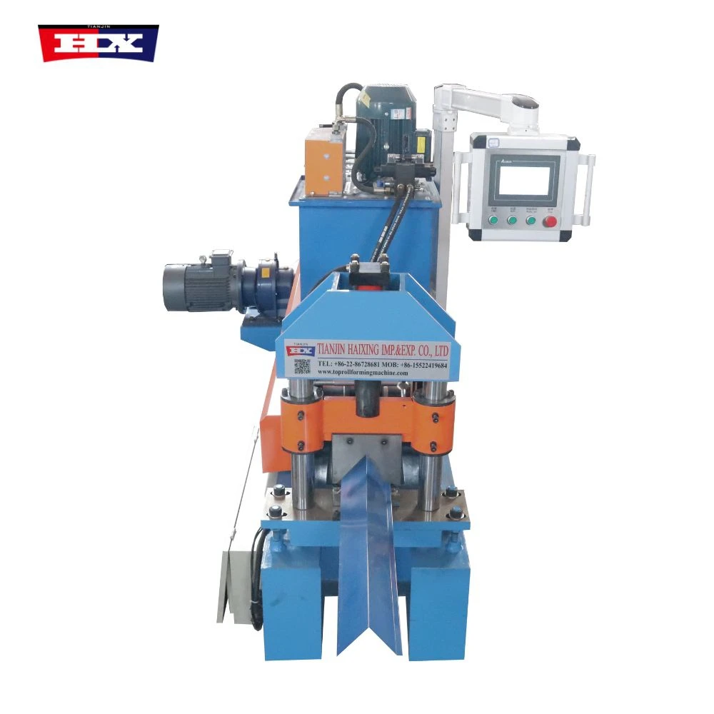 aluminium zinc steel metal roofing sheet making machine roof tile ridge cap roll forming machine
