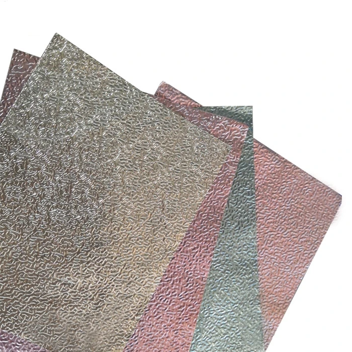 Embossed aluminum foil with PE/PET for pipe insulation with high quality