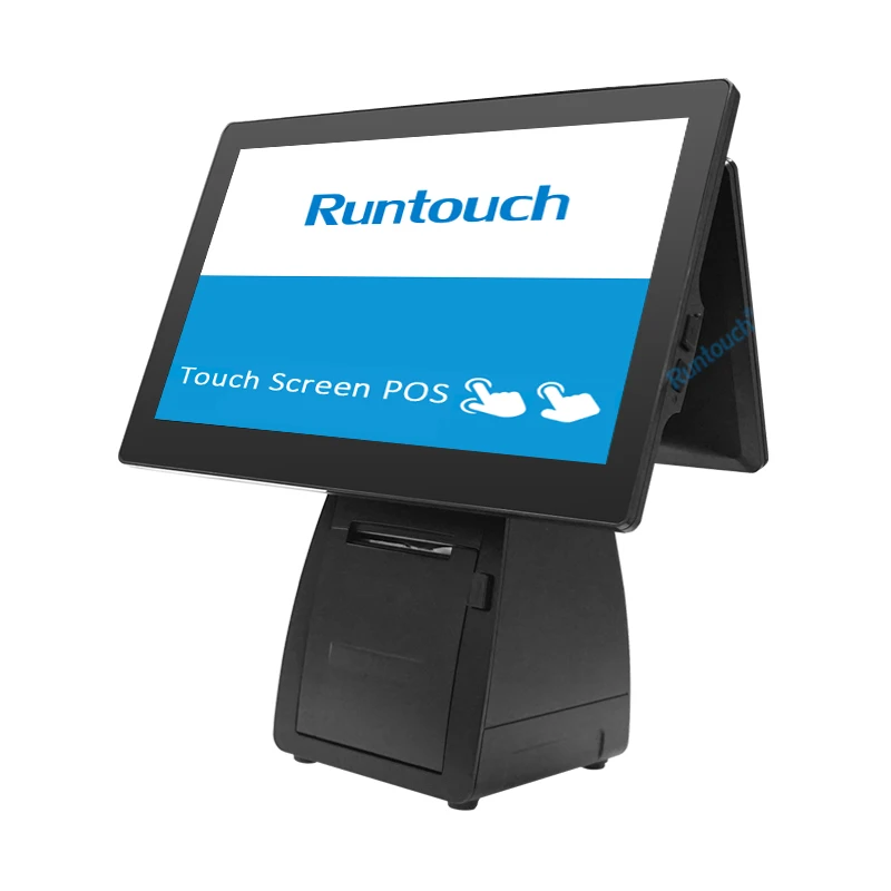 Настольный терминал для продажи вещей на Windows 10 POS-терминал с 80 мм принтером считыватель штрих-кодов NFC оплаты
