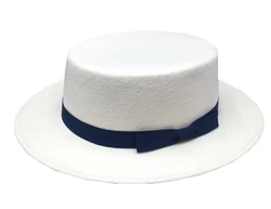 Factory Wholesale Pure Color Top Hat With Decoration Felt Hats Women Wide Brim