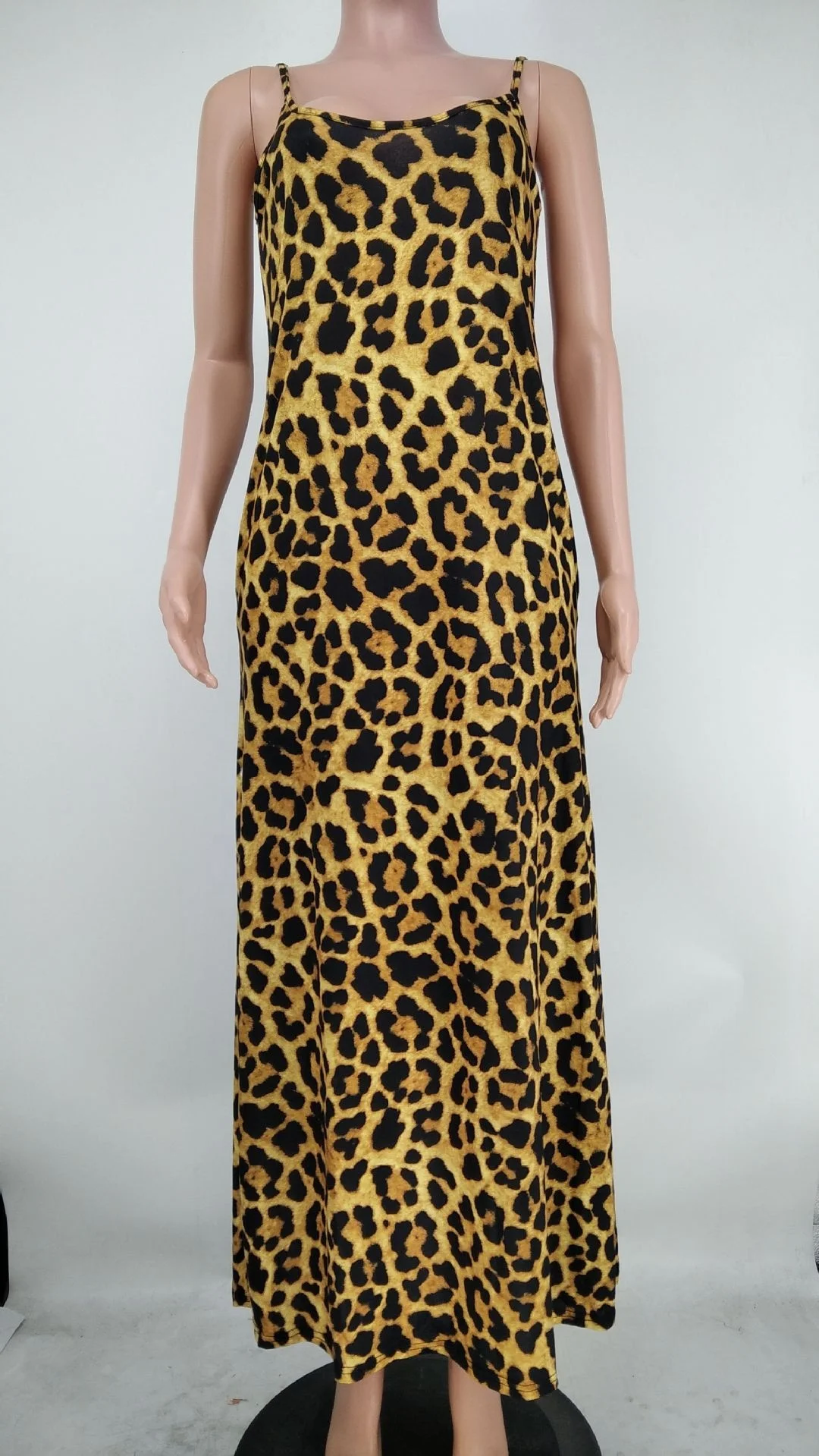 
KX-9305 New season 2021 summer speghetti strap tie dye maxi dress clothing women print casual dresses 