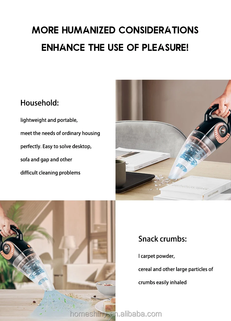 Shiny XL-620 Portable Robot Dry Wet Desktop Vacuum Cleaner Table Mini Vacuum Cleaner