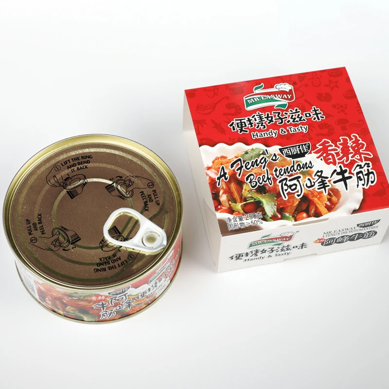 
Cheap Canned Spicy Beef Tendon 250g Meat Deli Fast Food Lunch 