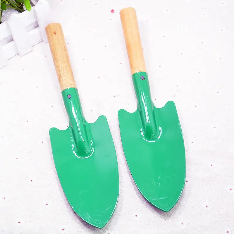Camping Metal Hand Spade Tool Plant Soil Gardening hand Spade Shovel Portable Digging Small Round Nose Hand Garden Shovel