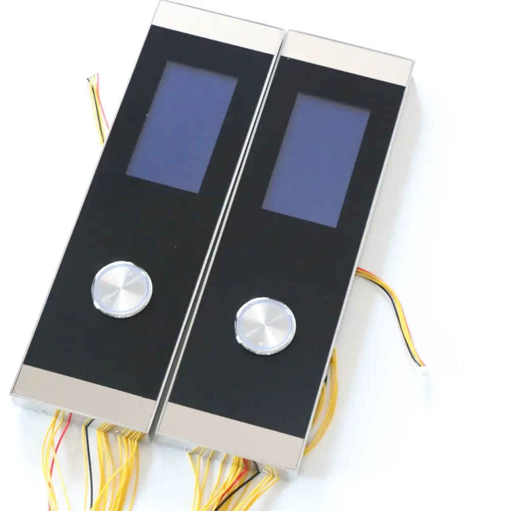 Black Acrylic Elevator COP LOP HOP Call Button Panel Elevator Lop Panel With Lcd Tft Display  Lift spare parts