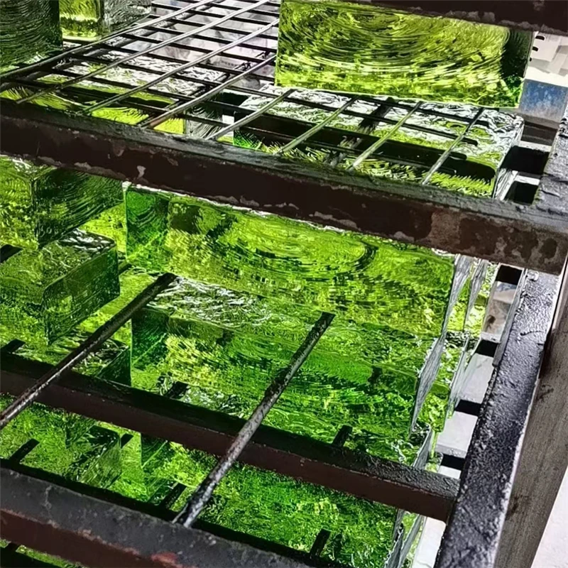 Low price glass block with hole colored glass block glass brick market price