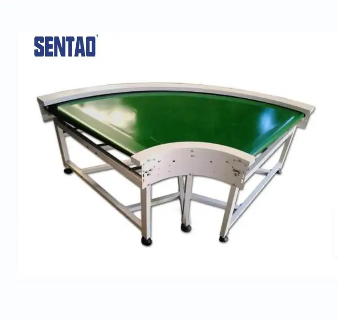 Factory Customization powered Turning 45 90 180 degree curve belt conveyor