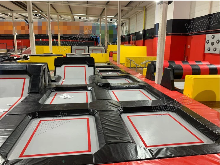 indoor outdoors entertainment harness jumping park commercial rebounder profesional trampoline park manufacturer
