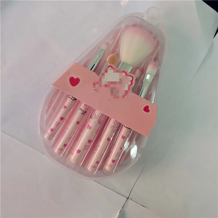 Hot Sale 5pcs Set Sanrioed Make Up Brush Cartoon KT Cat Eyeshadow Brushes Portable Beauty Tools Cosmetic Brush