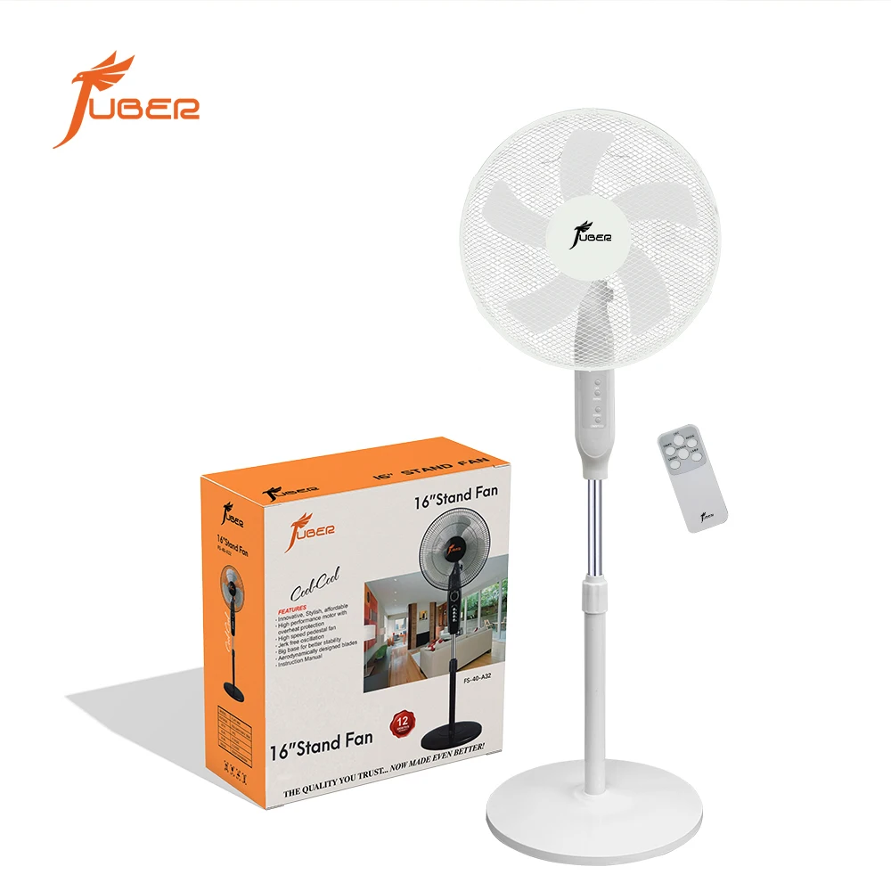 16 18 inch white telescopic shaking head silent vertical kitchen Models Air Cooling fan brush gaming pc tower & Pedestal Fans