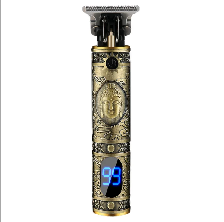 Лидер продаж, Аккумуляторный триммер для волос, Высококачественная Модернизированная версия, Профессиональная Беспроводная электрическая машинка для стрижки волос с головкой Будды