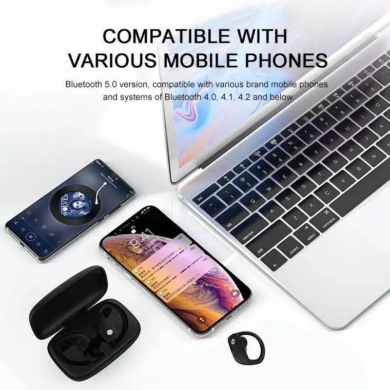 Dual Driver T16 Headset On-ear Headphones Earphone T16 Button Auricular TWS 5.0 9D Auriculares