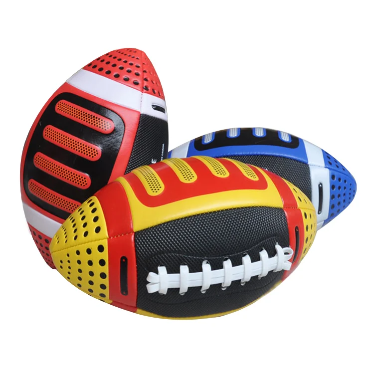 TPU PU Rugby Size 9 OEM League Training Balls Youth Adult Custom Printed Rugby Machine Stitched American Football Ball