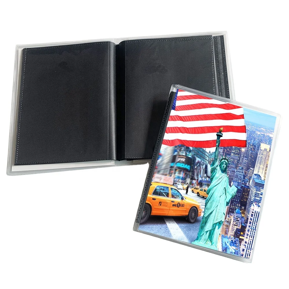 Gift Photo Album Premium Black Photo Album 100 Pages 7 x 5 Photo Albums Picture