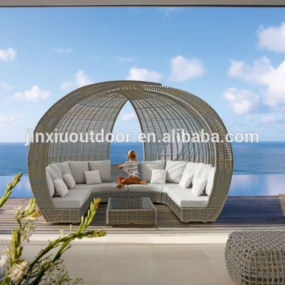 Very big outdoor garden daybed sun bed JX-794