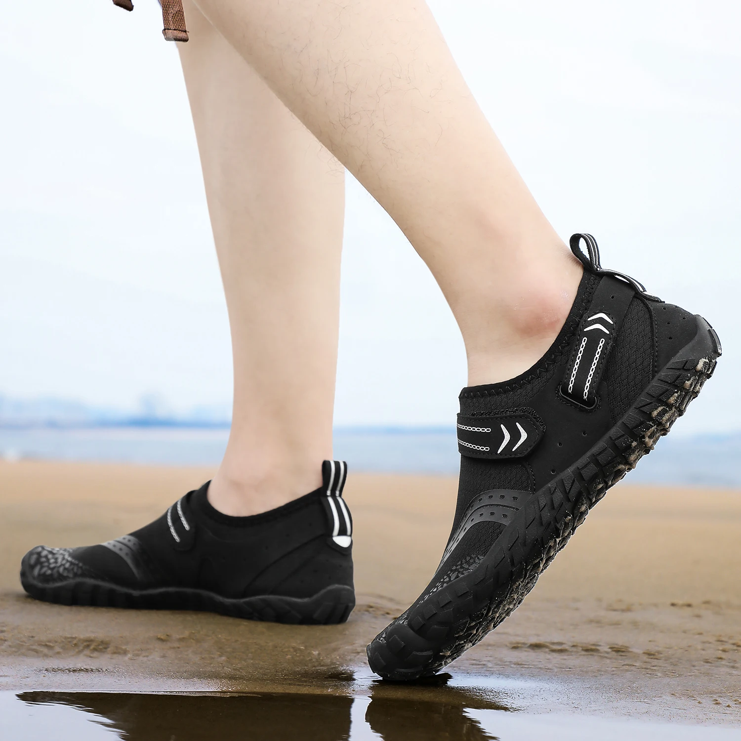 Mesh Upper Five Fingers Beach Water Shoe Aqua Rubber Shoes Water Sports Beach Swim Shoes