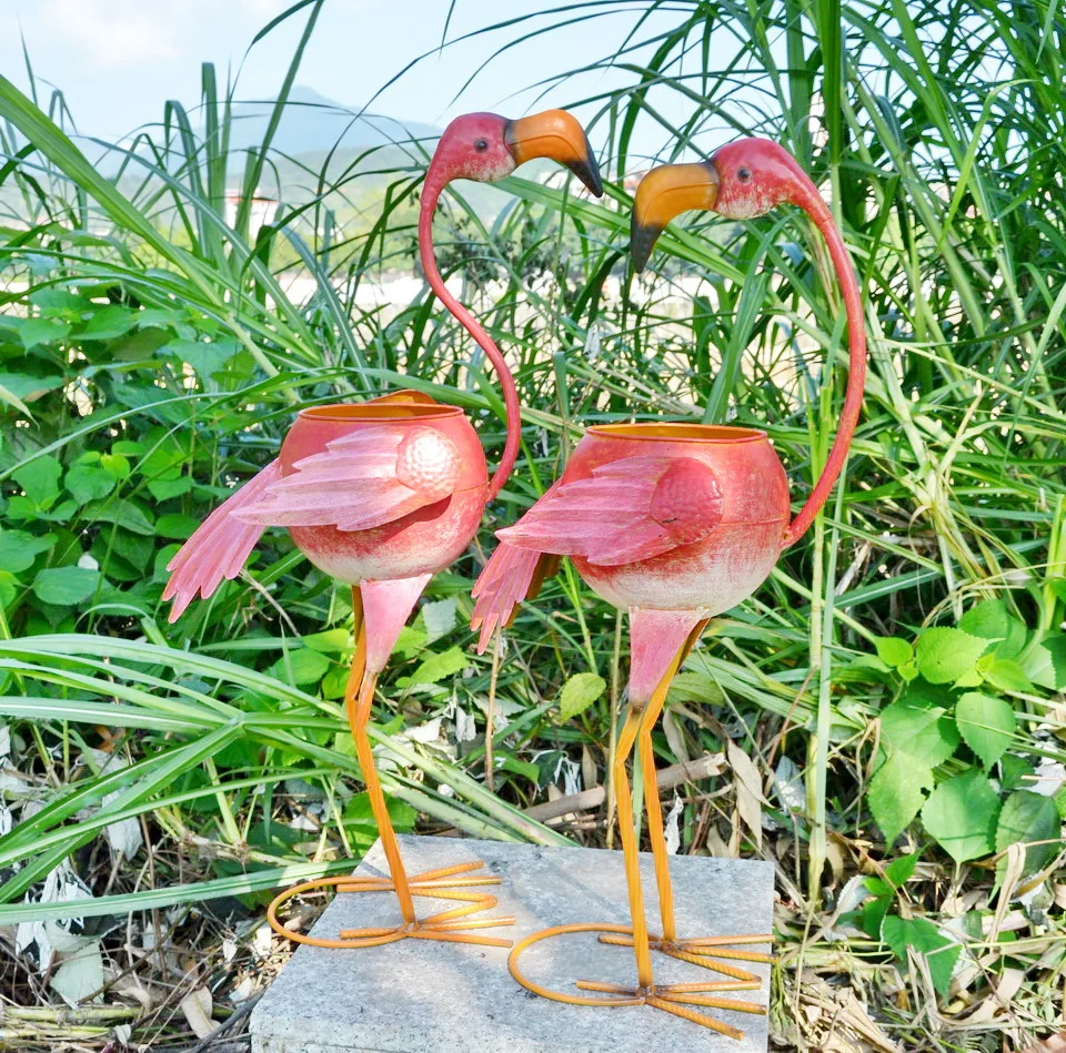 metal swan outdoor garden decoration flower planter Cute Animals Pots