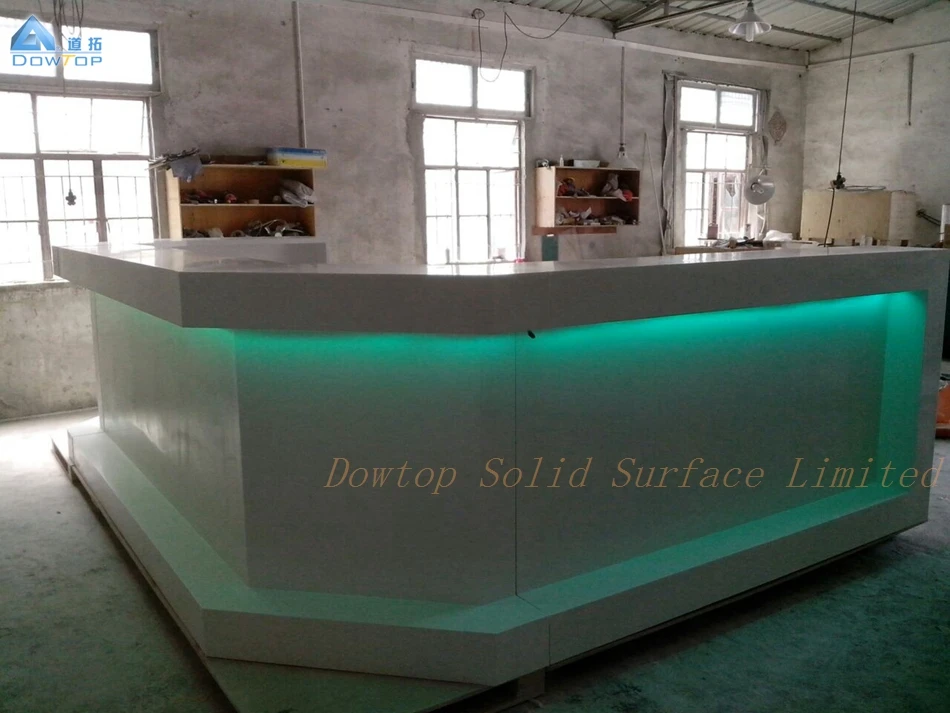 Commercial led aquarium blue bar counter