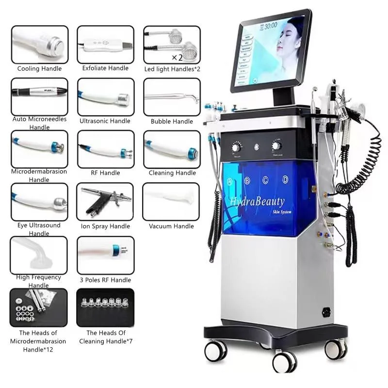 2023 NEW Skin care hydradermabrasion hydra dermabrasion aqua facial peel rf ultrasonic hydro dermabrasion facial machine