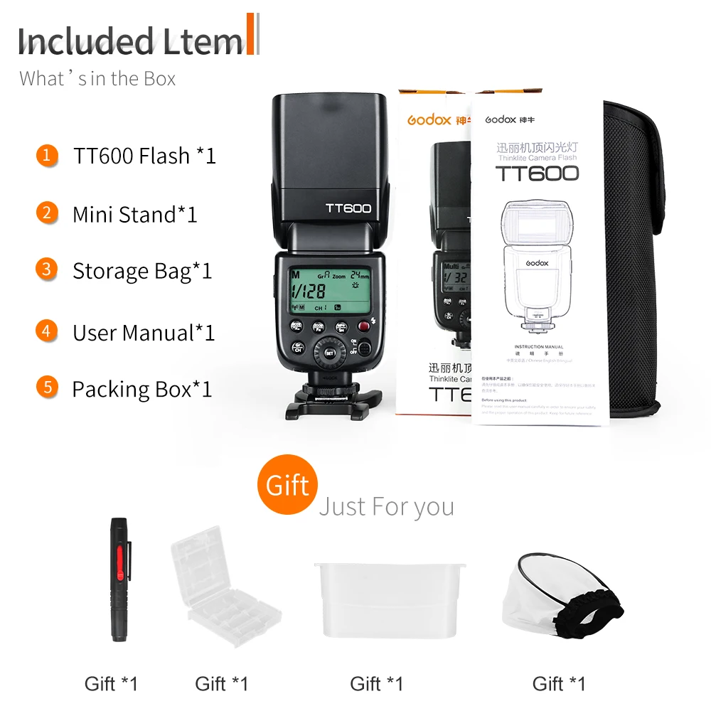  Беспроводная вспышка Godox TT600 TT600S 2 4G HSS Speedlite для цифровых зеркальных камер Canon Nikon Sony Pentax