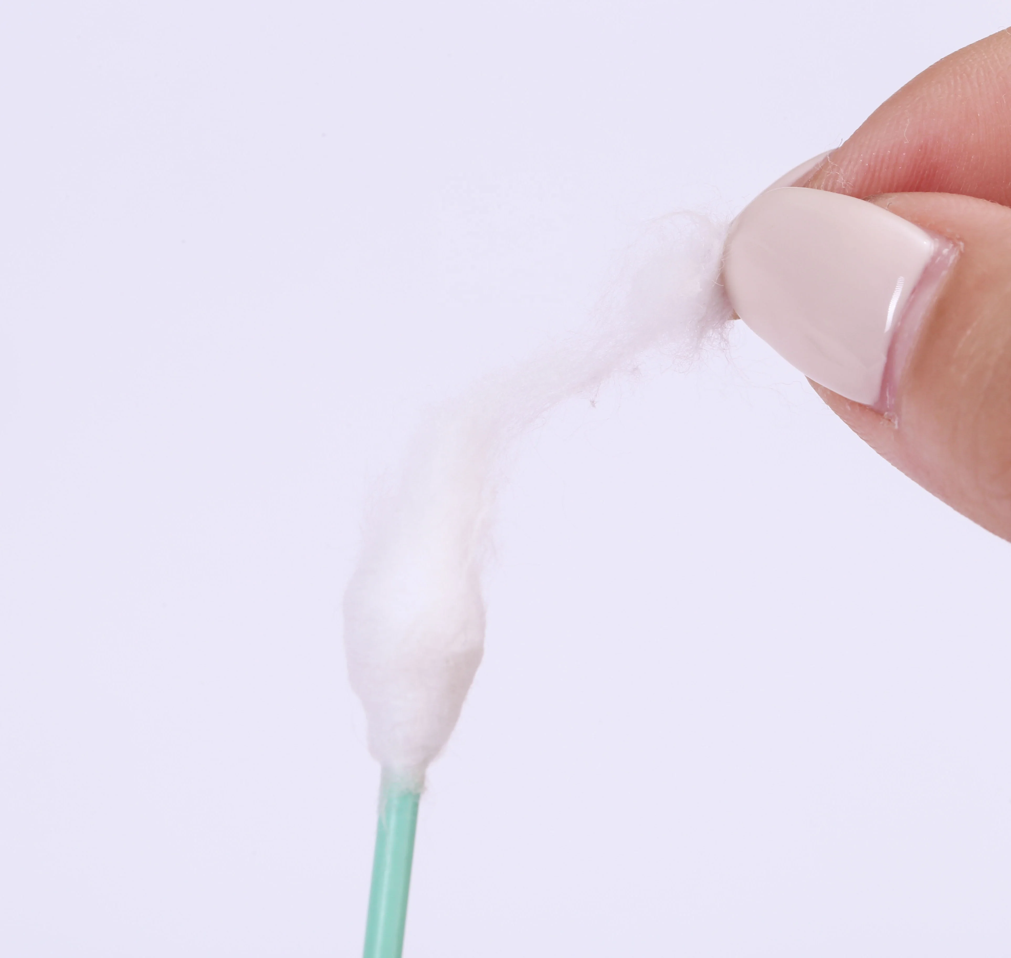 Double gourd head cotton bud plastic stick cotton swab for  baby care in Blister Card