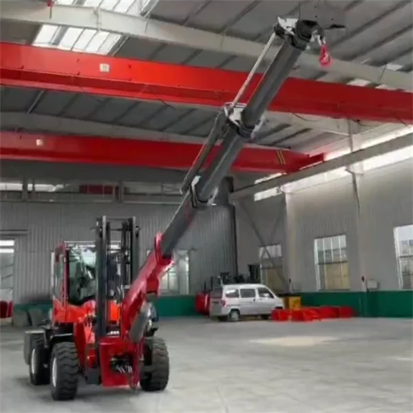 High quality Telescopic boom hydraulic forklift crane mounted front or back 2.5ton