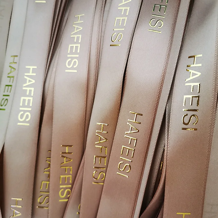 High Quality 100% Polyester Satin Ribbon Customizable Colorful Gift Ribbon Wholesale from China Roll Shape Logo Pattern Weddings