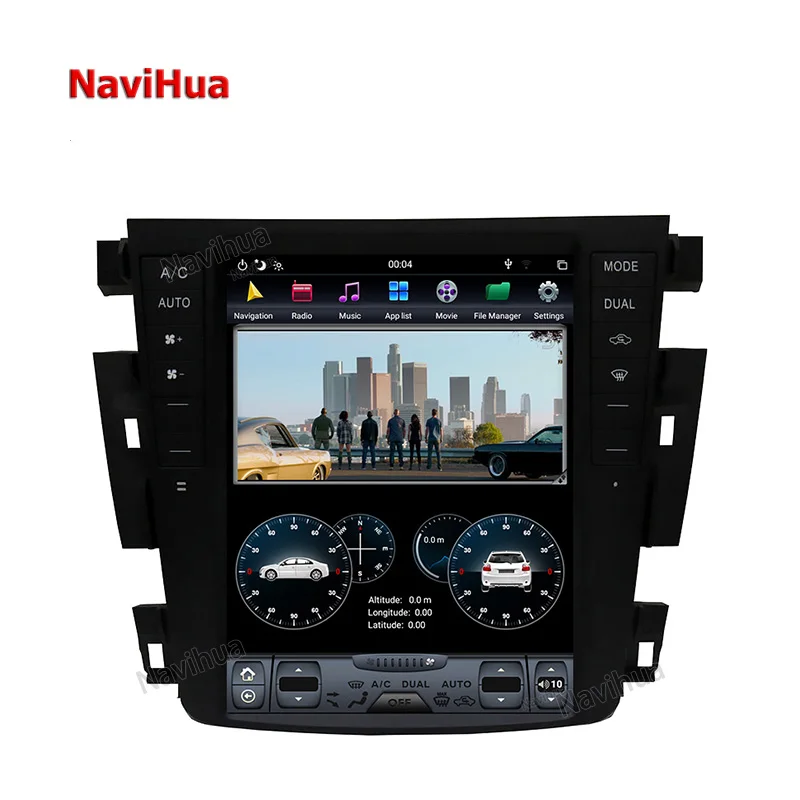 NaviHua Tesla Style Vertical Screen Car Multimedia Player Car Radio Stereo For Nissan Teana 2003-2007 GPS Navigation